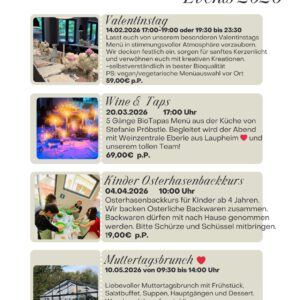 Events im Waldvogel 2026